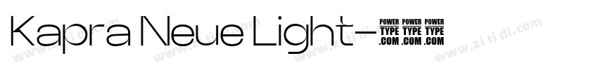 Kapra Neue Light字体转换